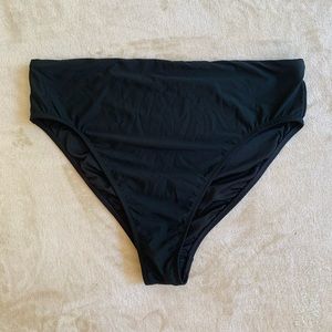 Athleta high waisted, high cut leg swim bottoms